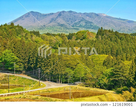 [栃木縣] 從那須大橋眺望那須山 121619001