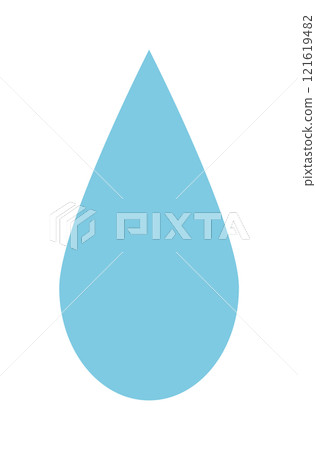 Rain drop icon vector blue Water drop shape. Water or oil Rain drop icon vector blue Water drop shape. Water or oil 121619482