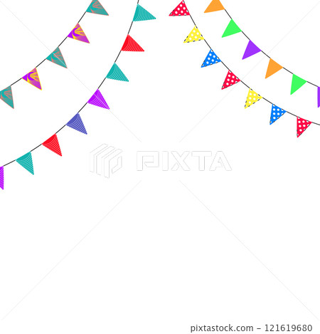 Celebration flag poster, birthday design, banner party Celebration flag poster, birthday design, banner party 121619680