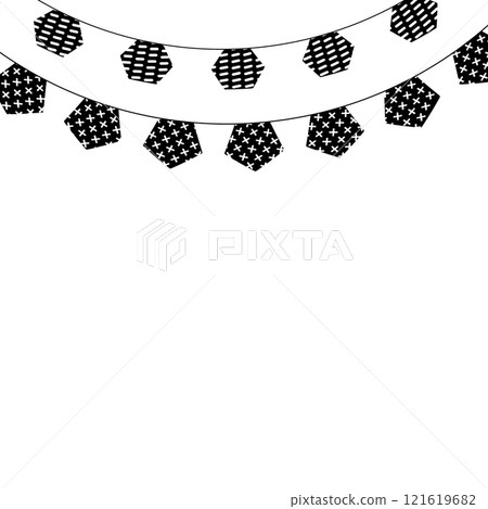 Decoration design template garland flag hanging string Decoration design template garland flag hanging string 121619682