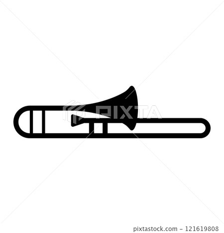 Trombone Icon or Illustration 121619808