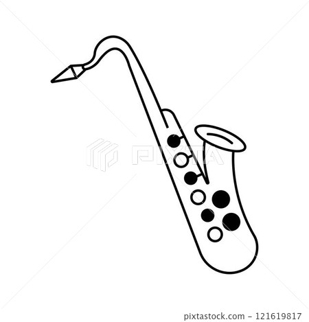 Saxophone Icon or Illustration 121619817