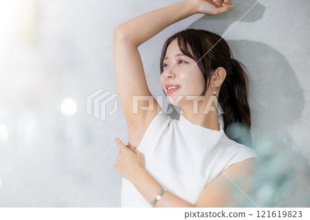 Beauty woman hair removal 121619823