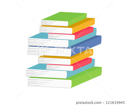 一堆五顏六色的書 121619945