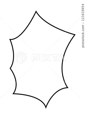 Jagged speech bubble black and white Speech bubble.bubble burst vector Jagged speech bubble black and white Speech bubble.bubble burst vector 121619954