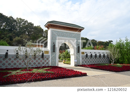 岐阜世界玫瑰園的摩洛哥花園 岐阜世界玫瑰園的摩洛哥花園 121620032
