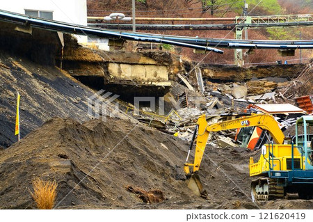 Heavy rain damage caused by a linear rain band associated with Typhoon No. 13, which occurred on September 8, 2023 Heavy rain damage caused by a linear rain band associated with Typhoon No. 13, which occurred on September 8, 2023 121620419