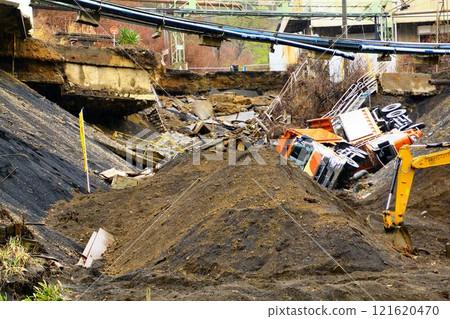 2020年9月8日發生的「13號颱風」帶來的線性雨帶造成的暴雨損害。 121620470