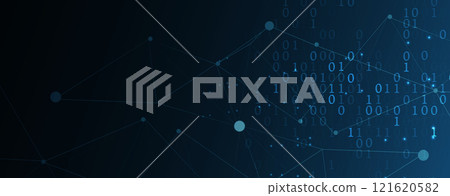 Technology abstract futuristic background for internet business. Big data concept. 121620582