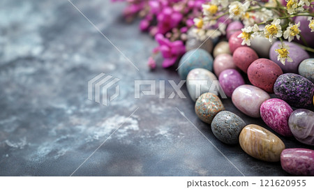 Beautiful natural stone background AI image 121620955