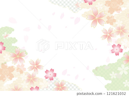 櫻花花朵可愛背景素材 櫻花花朵可愛背景素材 121621032