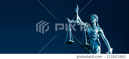 Lady Justice statue. Law and justice concept 121621663