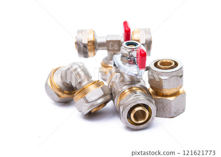water connection taps isolated water connection taps isolated 121621773