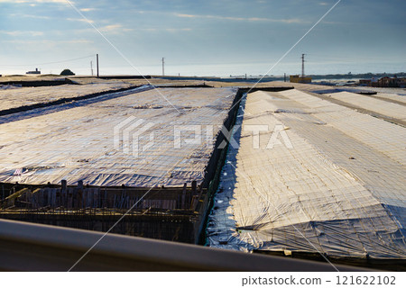 Plastic greenhouses on coast, Spain Plastic greenhouses on coast, Spain 121622102