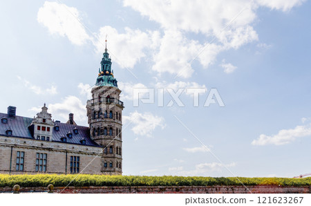 Beautiful Kronborg castle Elsinore city in Denmark 121623267