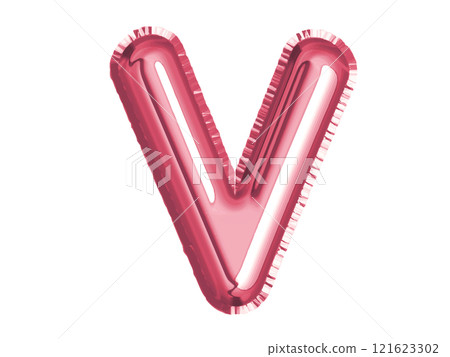 Megenta Pink alphabet V air balloon for baby shower celebrate birthday decoration party on transparent background Megenta Pink alphabet V air balloon for baby shower celebrate birthday decoration party on transparent background 121623302