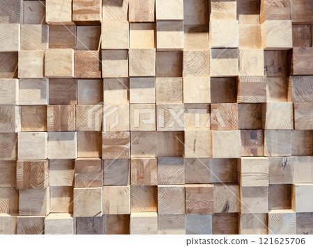 Wood block texture 121625706