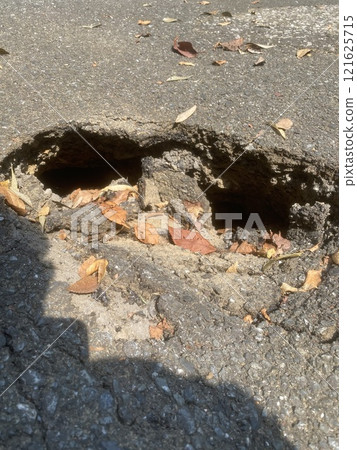 道路崩潰 道路崩潰 121625715