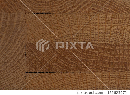 Detail of old oak table with cracks and knots Detail of old oak table with cracks and knots 121625971