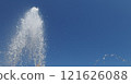 water jet over blue 121626088
