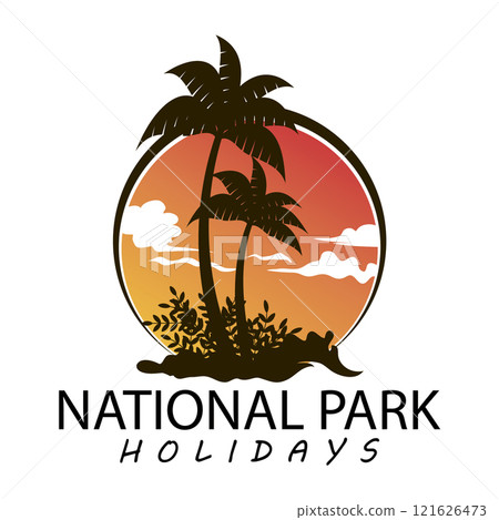 My Real Holiday logo vector design 121626473