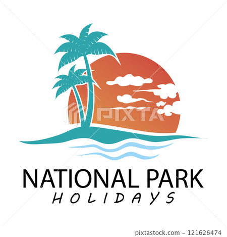 My Real Holiday logo vector design 121626474