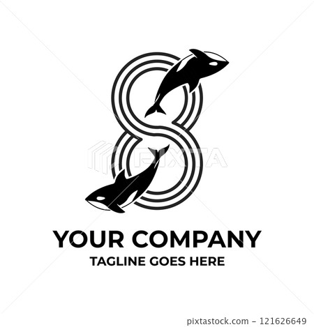 Killer Whale Vector Logo Killer Whale Vector Logo 121626649