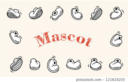 Vintage retro boot vector collection. 121628203