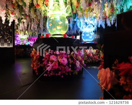 【2024秋季金魚展】金魚、燈光、秋葉的精緻組合 121629736