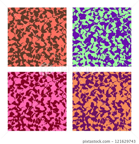Colored camouflage pattern Colored camouflage pattern 121629743