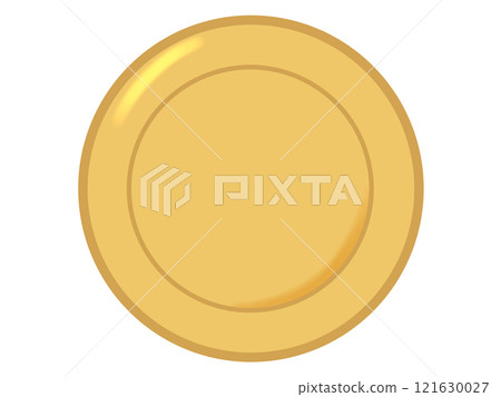 Simple gold coin 121630027