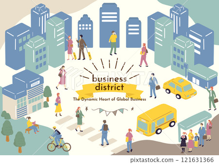 Landscape in the business area Landscape in the business area 121631366