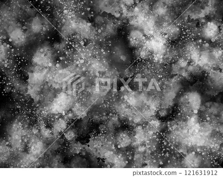 Splash: White splashes on a black background 121631912