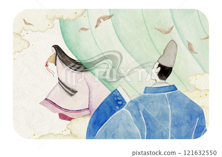 Tale of Genji, Murasaki Shikibu, 28 volumes, Nobiru, watercolor illustrations Tale of Genji, Murasaki Shikibu, 28 volumes, Nobiru, watercolor illustrations 121632550