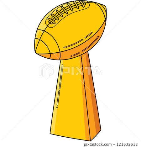 American Football Super Bowl Trophy Clipart 121632618