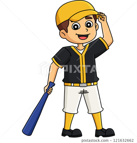 Baseball Player Cartoon Colored Clipart Baseball Player Cartoon Colored Clipart 121632662
