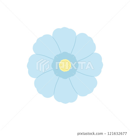 Blue flower illustration Blue flower illustration 121632677