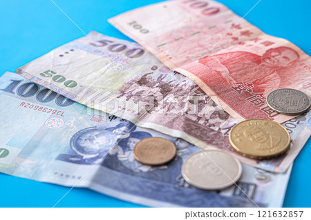 Taiwanese currency, banknotes, cash Taiwanese currency, banknotes, cash 121632857