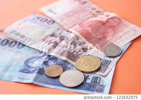 Taiwanese currency, banknotes, cash 121632875