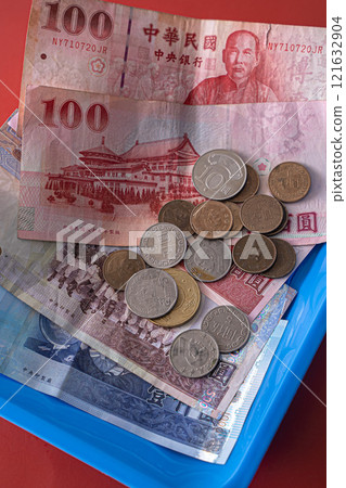 Taiwanese currency, banknotes, cash Taiwanese currency, banknotes, cash 121632904