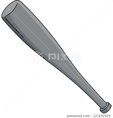 Baseball Bat Cartoon Colored Clipart Illustration 121632929
