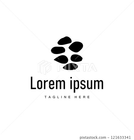Stone Vector Logo, Stone Design Balance Milestone Vector Templet Symbol Illustration Stone Vector Logo, Stone Design Balance Milestone Vector Templet Symbol Illustration 121633341