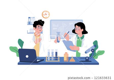 Medical Experts Working At The Lab 121633631