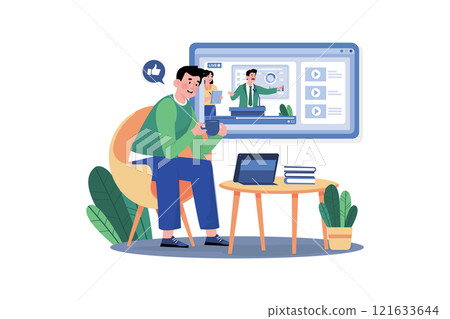 Businessman Presentation Live Streaming Businessman Presentation Live Streaming 121633644