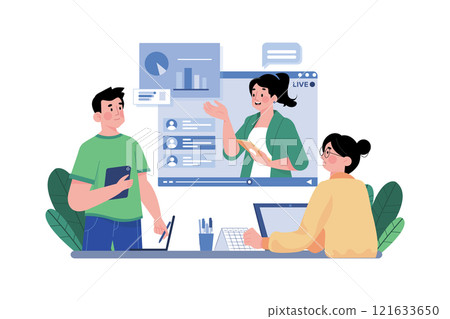 People Watching Online Video Tutorial 121633650