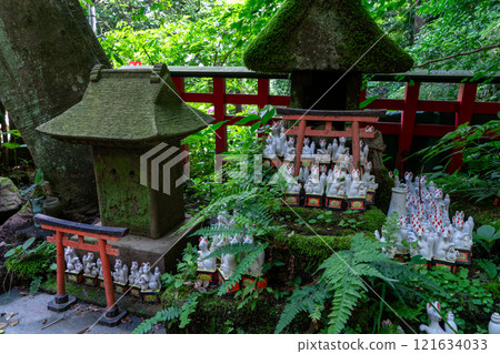 佐助稻荷神社的狐狸雕像 121634033