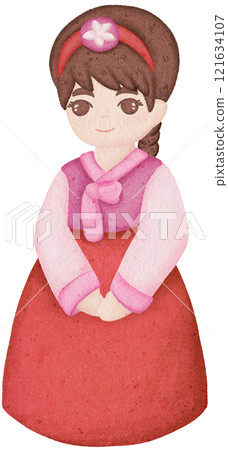 people wearing hanbok 121634107