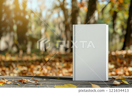 blank white book cover for mockup . Generative AI 121634413