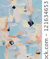 Blue patterned background 121634653