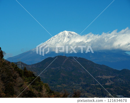 Mount Fuji as seen from Satta Pass, Shizuoka City, Shizuoka Prefecture Mount Fuji as seen from Satta Pass, Shizuoka City, Shizuoka Prefecture 121634678